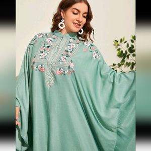 High neck dress for mosque.  Suitable for Dubai trip.  High neckline.